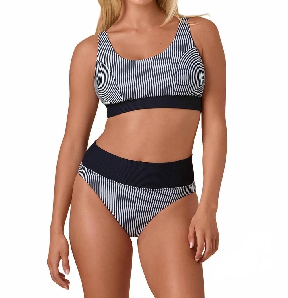 NEW BROMELIA SWIMWEAR itacare bikini bottoms in stripes